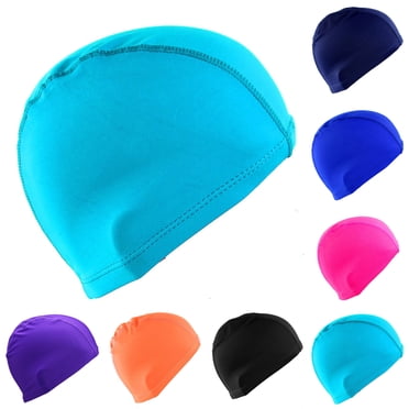 Penkiiy Bonnet de Bain pour Enfants, Bonnet de Bain pour Garçons Filles Bonnets de Natation pour Enfants Bonnet de Bain Imperméable Bonnet de Douche pour Enfants Cheveux Longs Courts 8-18 Ans Violet