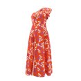 thumbnail image 4 of Ovzne Robes d'Été pour Femmes 2025 Robe pour Femme Mode Décontractée Col Incliné Dos Nu Jupe Longue à Volants Grande Taille Robe Maxi Robes Longues Liquidation, 4 of 7