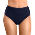 thumbnail image 1 of Women's High Waisted Bikini Bottom Full Coverage Bathing Suits Bottoms Tummy Control Swim Bottom Briefs, 1 of 8