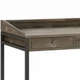 thumbnail image 4 of Allora 60" Industrial Solid Wood Computer Desk in Distressed Gray, 4 of 8