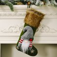 thumbnail image 3 of Coofit Fireplace Hanging Stocking 3D Gnome Xmas Stocking Holiday Stocking for Christmas, 3 of 10