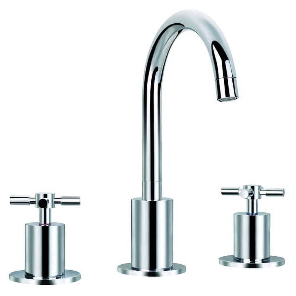 Ancona Prima 3 Double Handle Widespread Bathroom Faucet in Chrome AN-4303
