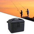 thumbnail image 1 of pitrice Fishing Reel Bag Storage Pouch Protective Carrying Case Drum Raft Reels 22cmx16cmx15cm, 1 of 9