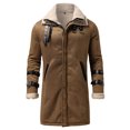 thumbnail image 4 of tumgatte Men's Fall/Winter Fashion Fleece Jacket Stretch Washed Top Jacket Up to 45% off, 4 of 7