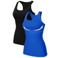 thumbnail image 1 of Charmo Women's Camisole Stretch Cotton Racerback Tank Top Shelf Bra Undershirt Cami, 1 of 7