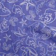 thumbnail image 1 of oneOone Cotton Poplin Medium Blue Fabric Sea Craft Projects Decor Fabric Printed By The Yard 56 Inch Wide, 1 of 4