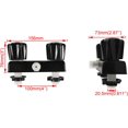 thumbnail image 2 of Robinet de Douche pour VR avec Double Bouton en Acrylique, Inverseur de Valve de Douche, Remplacement de Robinet de Douche pour VR, Autocaravane pour Roulotte de Voyage (Noir), 2 of 7