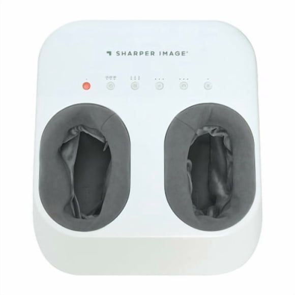 Sharper Image Shiatsu Foot Massager | Deep Kneading + Compression | Adjustable Heat | Remote Control Included | Ergonomic Design | Fits Up to Men’s Size 12 and Women's 14