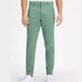 thumbnail image 2 of Men's Business Casual Pants Solid Color Zipper Button Straight Leg Pant Comfortable Stretchy Twill Trousers Green M, 2 of 6