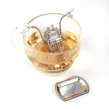 Infuseur à Thé, Filtre à Feuilles de Thé Infuseur à Thé en Vrac, Forme de Robot Boule de Thé pour la Cuisine
