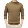 thumbnail image 2 of TIMIFIS Mens Mock Turtle Neck Sweater Long Sleeve Half Neck Pullover Thick Thermal Casual High Neck Undershirt Tops, 2 of 5