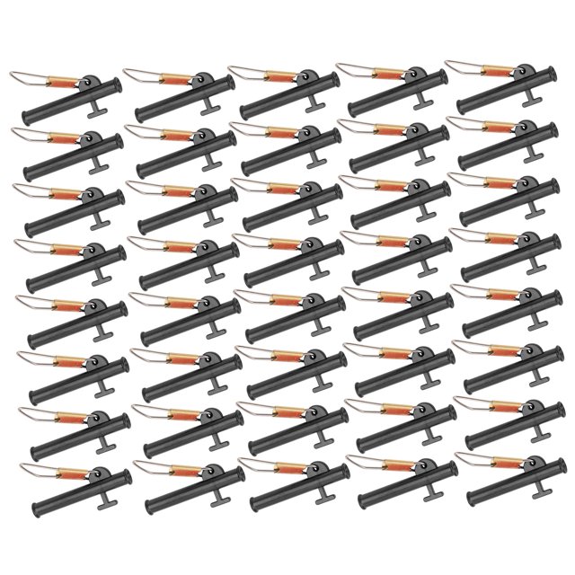 4Bags Fishing Line Sinker ABS Slider Clip with Metal Snaps for Various Rigs Outdoor Fishing Accessories