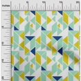 thumbnail image 1 of oneOone Cotton Silk Fabric Parallelogram & Triangle Geometric Print Fabric BTY 42 Inch Wide, 1 of 4