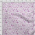 thumbnail image 4 of oneOone Silk Tabby Pink Fabric Asian Floral Block Sewing Craft Projects Fabric Prints By Yard 42 Inch Wide, 4 of 4