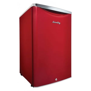 Danby 4.4 Pieds cubiques compacts Mini Réfrigérateur à boissons avec serrure, rouge