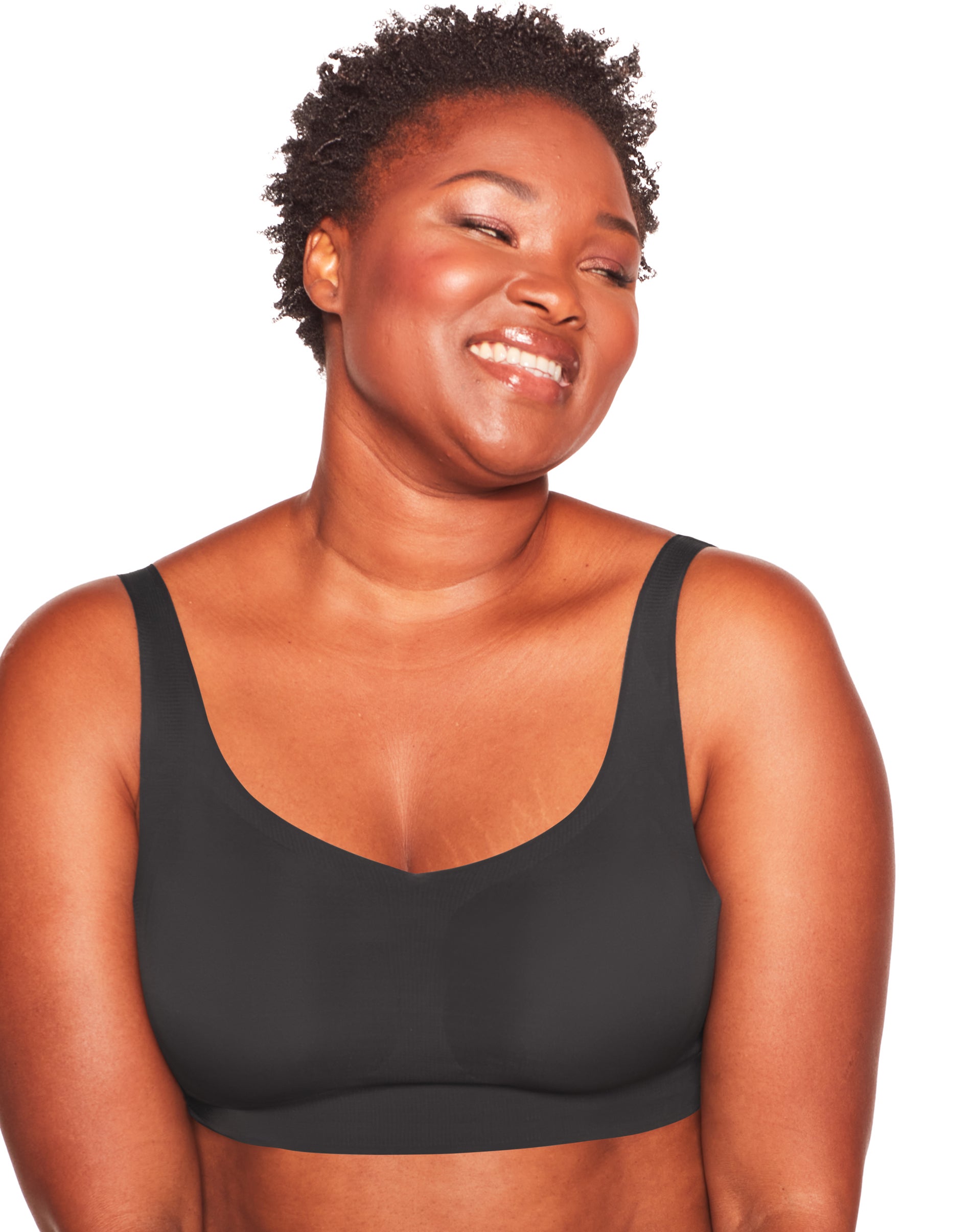 Bali Womens Comfort Revolution EasyLite Back Close Wirefree Bra, S, Black