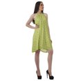 thumbnail image 3 of Moomaya Tunique Grande Taille à Col Licou en Rayonne Sans Manches Débardeur Mini Robe T-Shirt, 3 of 4
