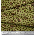 thumbnail image 2 of Soimoi Green Heavy Canvas Fabric Coffee Beans Food Print Sewing Fabric Yard 58 Inch Wide, 2 of 5