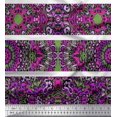 thumbnail image 1 of Soimoi Polyester Crepe Fabric Stripe & Mandala Kaleidoscope Decor Fabric Printed Yard 42 Inch Wide, 1 of 3