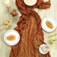 thumbnail image 4 of Cheesecloth Gauze Table Runner 90x400CM Large Cheesecloth Table Cloth Soft Durable Gauze Table Centerpiece Runner for Wedding Party Bridal Shower Decoration, 4 of 11