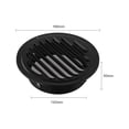 thumbnail image 2 of Grille d'Aération Ronde en Acier Inoxydable 70-200 mm, Outil de Ventilation pour Conduit Mural Extérieur 150 mm, 2 of 10