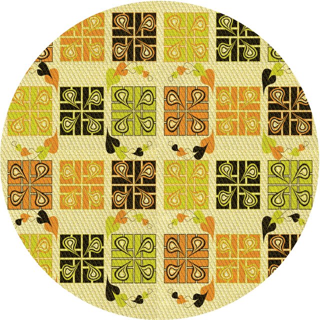 Ahgly Company Tapis d'Intérieur Lavables en Machine, Ronds, Transitionnels, Brun Bisque Foncé, Ronds de 6'