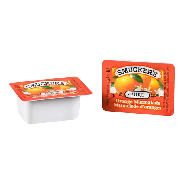 Confiture de Marmelade à l'Orange Smucker's, Portion / 16 Ml/unité, 200 Unités/caisse