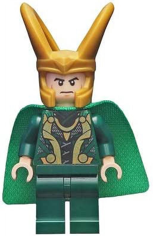 LEGO Superheroes: Thor and Loki Minifigures with Mjolnir and Staff