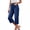 Dark Blue Capri Pants for Women, variant on CFLVAEK Denim Capris for Women Loose Fit Straight Wide Leg Jean Capri Pants with Pockets Trendy Mid Waisted Cropped Pant Light Blue XXL
