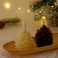 thumbnail image 3 of Desktop Desktop Ornament for Home with Flameless Timer Candle Real Wax Battery Operated for Holiday Indoor Use, 3 of 3