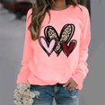 thumbnail image 1 of Styesk Chandails à Manches Longues pour Femmes, Imprimé de Cœur, Hauts de Sortie, T-Shirts Confortables et Doux à Col Rond, Chandail à Enfiler, Mode, Ample, Léger, Chandail en Molleton, Graphique de la Saint-Valentin, Hauts Décontractés, 1 of 3
