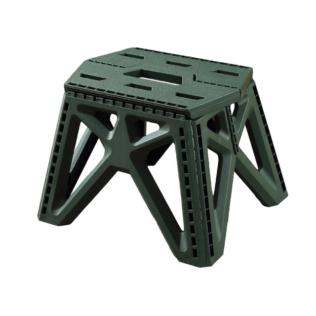 Foldable Step Stool Adults Kids Stepping Stool Furniture with Carry Handle Stool Green