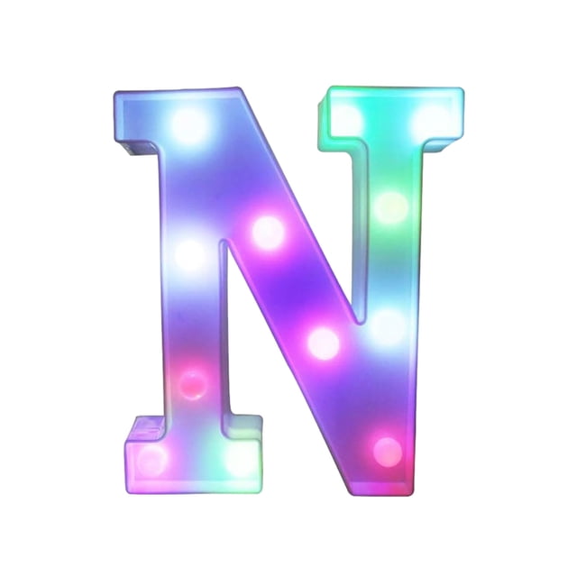 LiveSatisfy Clearance Colorful Light Up Letters, LED Letter Lights Marquee Letter Signs Battery Powered, Letter Lamp with Remote for Birthday Party Wedding Home Bar Christmas Decorations