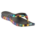thumbnail image 1 of Men's Loudmouth Flip Flops Razzle Dazzle Black Size 12, 1 of 1