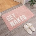 thumbnail image 1 of Get Naked Bath Mat Cute Funny Bathroom Rugs Machine Washable Bath Mats for Bathroom Floor,Tub and Shower,Non Slip Soft Absorbent Bathroom Accessories Decor Rugs,20x32, 1 of 7