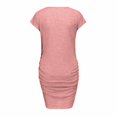 thumbnail image 4 of Vêtements de Grossesse Offres de l'Action de Grâce Liquidation Été Vêtements de Maternité pour Femmes Col Rond Manches Courtes Volants Pli Hauts de Grossesse, 4 of 5