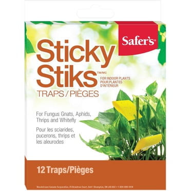 Pièges à moucherons collants Safer’s Sticky Stiks