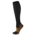 thumbnail image 1 of Qudderr Men Women 2 Pairs Compression Socks Knee High Support for Sports Solid Color Long Socks Knee High Compression Socks S-XXL, 1 of 9