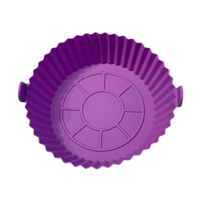 Reusable Air Fryer Liner Silicone Air Fryer Pot Easy Cleaning Round Silicone Liner Replacement for