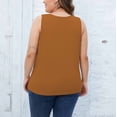 thumbnail image 4 of Timegard Womens Plus Size Tank Tops Ribbed V-Neck Comfy Casual Loose Shirt Top Basic Tee Blouse Undershirts, 4 of 7