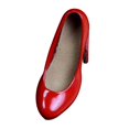 thumbnail image 2 of KLKCMS 1/6 Scale Figure Pointed Toe Pumps Shoes Cosplay Retro Miniature Soldier Costume red B, 2 of 9