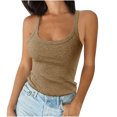 thumbnail image 1 of Birdeem Womens Solid Tank Tops Sleeveless U-Neck Base Shirt Summer Casual Workout Tees, 1 of 6