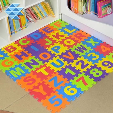 RXIRUCGD Toys Baby Foam Play Mat 36pcs 6.1x6.1 Inches Interlock Kid's Floor Puzzle Colorful