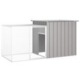 thumbnail image 1 of vidaXL Chicken Cage Grey 200x91x100 cm Galvanised Steel, 1 of 4
