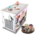 thumbnail image 2 of Kolice Commercial ETL NSF UL Fried Ice Cream Roll Machine,Ice Pans Machine-Double 21" x 21" Square Pans,Smart Temperature Control,Transparent Sneeze Guard, 2 of 9