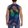 thumbnail image 4 of Kdxio Débardeur Rétro pour Homme à Motif Abstrait d'Ananas Vif, Musculation, Gym, Chandails Décontractés Sans Manches - X-Grand, 4 of 7