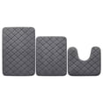 thumbnail image 4 of Mainstays Memory Foam Bath Mat Set Grey, 4 of 5