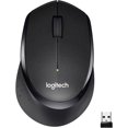 thumbnail image 1 of Logitech M330 SILENT PLUS Wireless Mouse, 2.4GHz with USB Nano Receiver, 1000 DPI Optical Tracking, 2-year Battery Life, Compatible with PC, Mac, Laptop, Chromebook, Black, 1 of 7