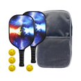 thumbnail image 4 of jinwen Premium Pickleball Paddles Set and Portable Storage Bag 2 Rackets Nonslip Grip 4 Colorful, 4 of 9