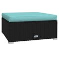 thumbnail image 3 of vidaXL 5 Piece Garden Lounge Set with Cushions Poly Rattan Black, 3 of 5